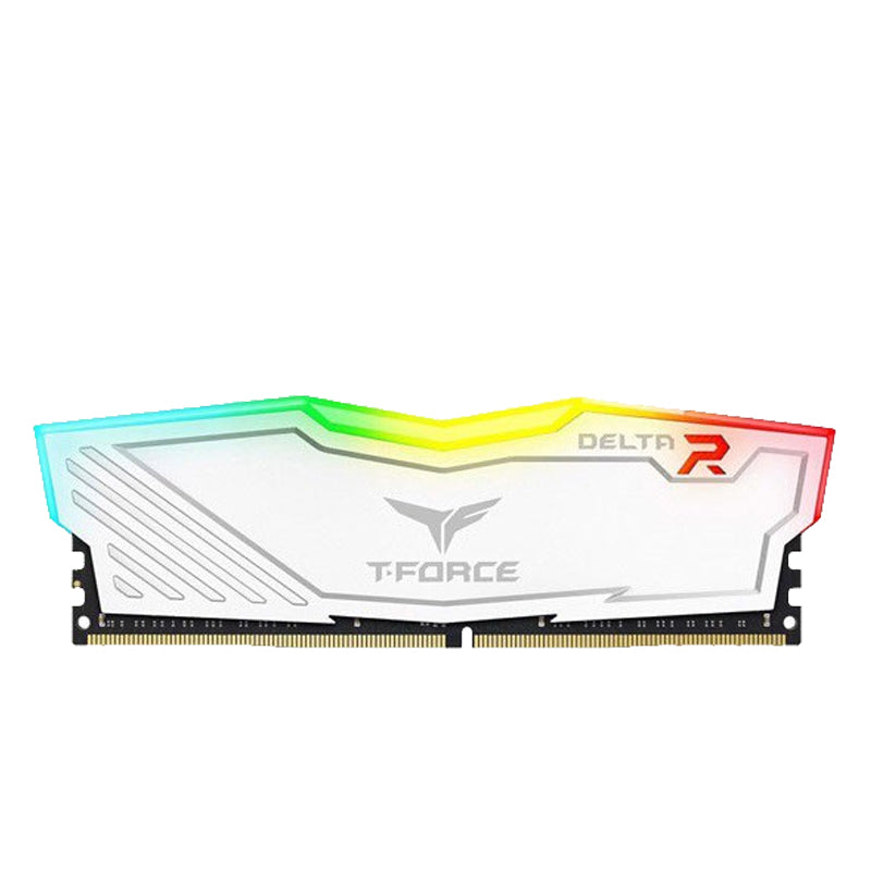 Teamgroup T-Force DELTA RGB UD-D4 8GB 3200MHz Gaming Memory - White Teamgroup T-Force DELTA RGB UD-D4 8GB 3200MHz Gaming Memory - White